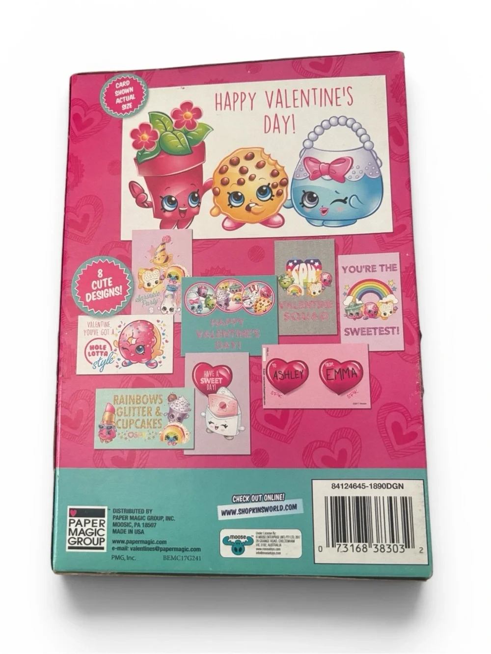 Shopkins Valentines Day Cards -32 Count